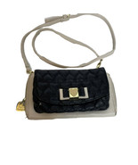 BETSEY JOHNSON CROSSBODY PURSE WALLET SMALL BEIGE HEARTS QUILTED TRENDY - £9.05 GBP
