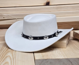 Gambler Hat 100% Wool Felt Handmade Crushable Cowboy Hats cowgirl hat In... - $45.07