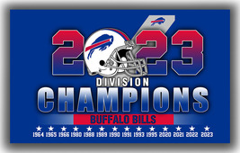 Buffalo Bills Football Team Division Chempions 2023 Flag 90x150cm3x5ft Banner - £11.75 GBP