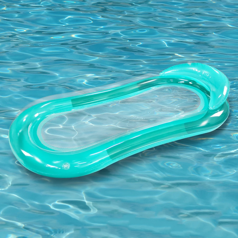 PVC Lounger Floating Toys Foldable Inflatable Hammock Bed Leak Proof Nozzle - £18.95 GBP+