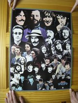 The Beatles Poster Rock And Roll Collage John Lennon Paul McCartney - $180.51