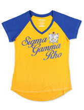 Sigma Gamma Rho Sorority Short Sleeve V-NECK Shirt - £28.05 GBP