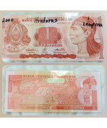 Honduras 2000 1 LEMPIRA Banknote - Authentic Nice CU 60937 - $4.95