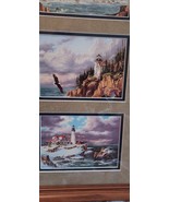 3 Framed Prints by Rudi Reichardt  Lighthouses in Matted Frame - £23.37 GBP