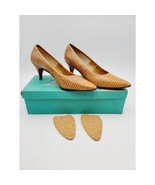Vtg La Belle Original Women&#39;s Sz 8 B Heels Brown Reptile Lizard Pumps - $1,059.80 MXN