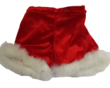 Build A Bear Workshop Red Velour Santa Pants With White Furry Trim - $9.89