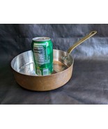 Williams Sonoma Copper Sauce Pan 8 x 2.25 In Brass Handle France No Lid - $2,060.55 MXN
