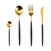 Golandstar Lots 4pcs 304 Stainless Steel Tableware Dinner Spoon Fork Kni... - $25.47