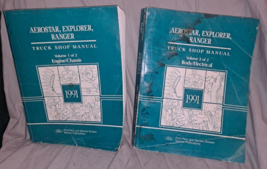 1991 Ford Aerostar Explorer & Ranger Truck Shop Repair Manuals OEM 2 Volumes - £59.92 GBP