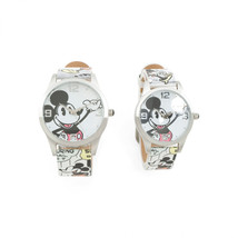 Disney Mickey Mouse His and Hers Watch Set with Rubber Band White - £31.88 GBP