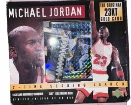 Michael Jordan U.D. The Original 23kt Gold Card Sealed Box Ltd.Edition 50,000 - £39.46 GBP