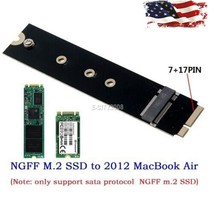 M.2 Pci-E Ssd Hdd 7Pin+17 Pin Adapter Card Ngff For Macbook Air 2012 A14... - $13.99
