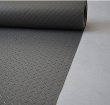 Garage PVC Plastic Floor Rubber Flooring Diamond Plate Mat 16.4x6.5FT - £107.11 GBP