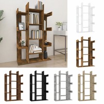 Modern Wooden Tree Style Bookcase Bookshelf Open Shelving Storage Unit R... - $92.05+