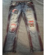 Rock Revival Jaser Slim Taper Rock Exhibition Denim Jean Men&#39;s Size 40 - €102,44 EUR