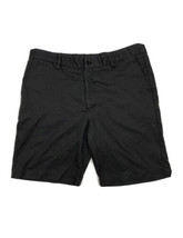 Greg Norman Men Size 36 (Meas 35) Dark Gray Micro Weave Pattern Shorts I... - $11.30