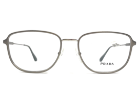 Prada Eyeglasses Frames VPR58X VIX-1O1 Matte Gray Silver Square 54-18-145 - $98.99