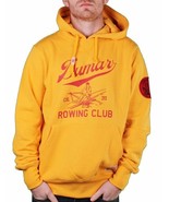 Hawke &amp; Dumar Rowing Club sculling boat Yellow Red Pullover Hoodie - £62.66 GBP