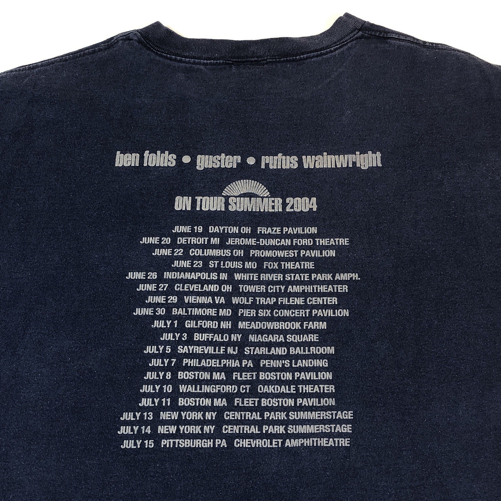 Vintage 2004 Ben Folds Guster Rufus Wainwright Tour Double Sided T- Shirt XL Item image 9