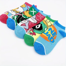 5 Pair Unisex Looney Tunes Cartoon Breathable Soft Cotton Blend Socks - New - $18.99