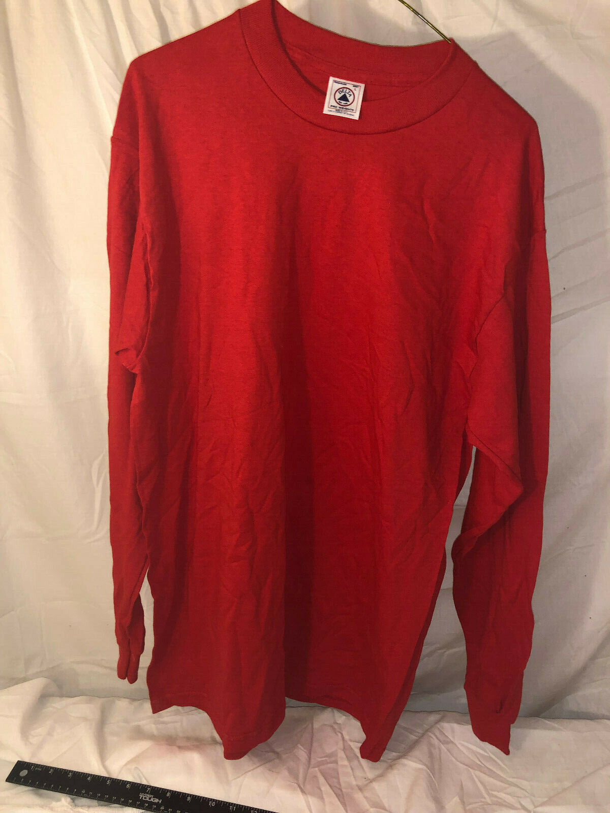 Primary image for NWOTs Marine Style Red Delta Pro- Weight Long Sleeve Shirt 100% Cotton Large