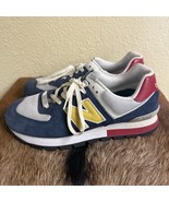 New Balance 574 Rugged Mens 9 Lifestyle Shoes ML574DVR Blue Red Yellow P... - $80.46 CAD