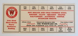 Vintage Advertising Ink Blotter The Woodward Co. Albany NY - £7.85 GBP
