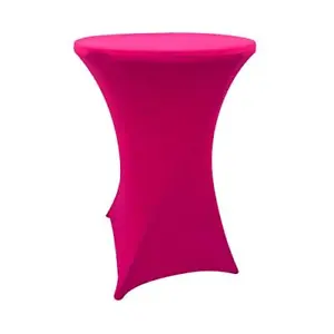 New 30 Inches 32&#39;&#39; Highboy Cocktail Round Stretch Spandex Fitted Table Cover Hig - £46.31 GBP