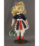 Modern BRINNS Porcelain Patriotic Costume Doll Toy SUMMER MISS 11&quot; Original - £14.04 GBP