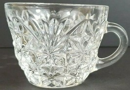 Starburst Vintage 1950s Punch Bowl Cup Replacement Clear Glass 2.5&quot; Tall... - $13.09