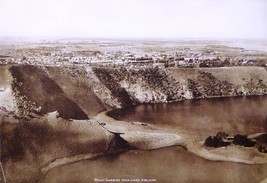 Mount Gambier from Lakes Adelaide -  (Original 1920's Print) -  Framed  Print -  - $59.00