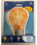 Colorful Cutouts Light Bulbs Asst Designs Carson Dellosa CD-120225-SHIPS... - €3,31 EUR