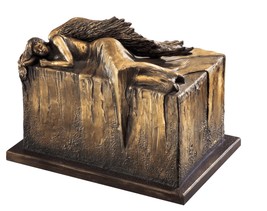 Unique Artistic Urn, Angel at Rest - Cremation Urn, Funeral Urn for Adult, Human - $323.73