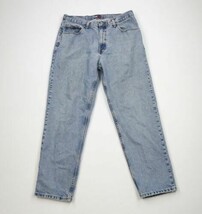 Vtg 90s Tommy Hilfiger Mens 34x30 Distressed Spell Out Straight Leg Jean... - £45.83 GBP