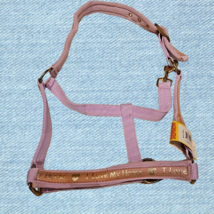 Nylon Padded Halter Horse Size Lavender I Love My Horse in Gold NEW - $24.99