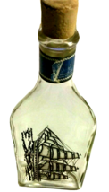 Vintage Avon Black Ship Boat on Glass Bottle  7 1/2”  SKU 050-39 - £7.60 GBP