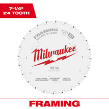 Milwaukee Framing Circular Saw Blade, 7 1/4in. 24 Tooth, Model# 48-40-0720 - £12.50 GBP