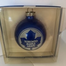 Nuevo Vintage Toronto Maple Leafs Vidrio Ornamento Hockey Topperscot 1988 - £23.86 GBP