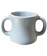 Vintage Tiffany &amp; Co. Blue Double Handled Child&#39;s Mug Ceramic Pottery 3&quot; - $64.11 CAD