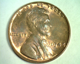 1948 LINCOLN CENT CHOICE / GEM UNCIRCULATED BROWN CH / GEM UNC. BR. 99c ... - $2.50