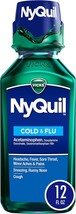 Vicks NyQuil, Nighttime Cold &amp; Flu Symptom Relief, Relives Aches, Fever, Sore Th - £22.49 GBP