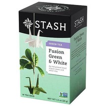 NEW Stash Green Tea Fusion Green &amp; White 18 Tea Bags - $10.17