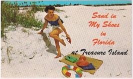 Postcard Sand In My Shoes In Florida At Treasure Island Hello From Florida - £3.68 GBP