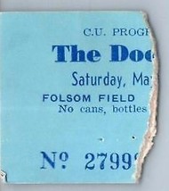 Vintage Doobie Brothers Ticket Stub Peut 10 1975 Folsom Domaine Boulder ... - £35.60 GBP