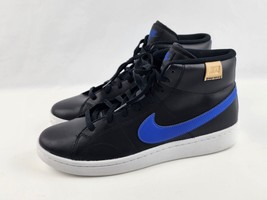 Nike Men&#39;s Court Royale 2 Mid Black/Blue Men&#39;s 10.5 Excellent Condition - $55.43