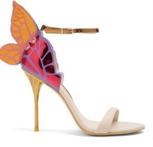 Sexy Female Butterfly Wing Women Party High Heels Sandals Thin Heeled Wedding Pu - £118.38 GBP