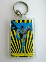 Batman Running Keychain 1982 Original Licensed Official DC Comics Button Up - £6.65 GBP