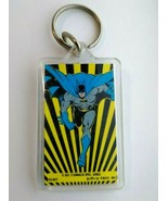 Batman Running Keychain 1982 Original Licensed Official DC Comics Button Up - £6.62 GBP