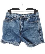 Vintage 80s Guess USA High Waist Denim Shorts Cutoff Frayed Hem Women’s ... - $34.64