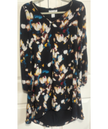 White House Black Market Women Black Floral Long Sleeve Sheath Dress Siz... - €21,18 EUR